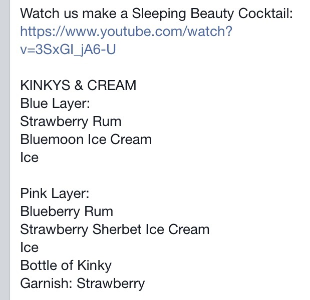 Sleeping Beauty Cocktail! 😍 Perfect For Summertime 👍