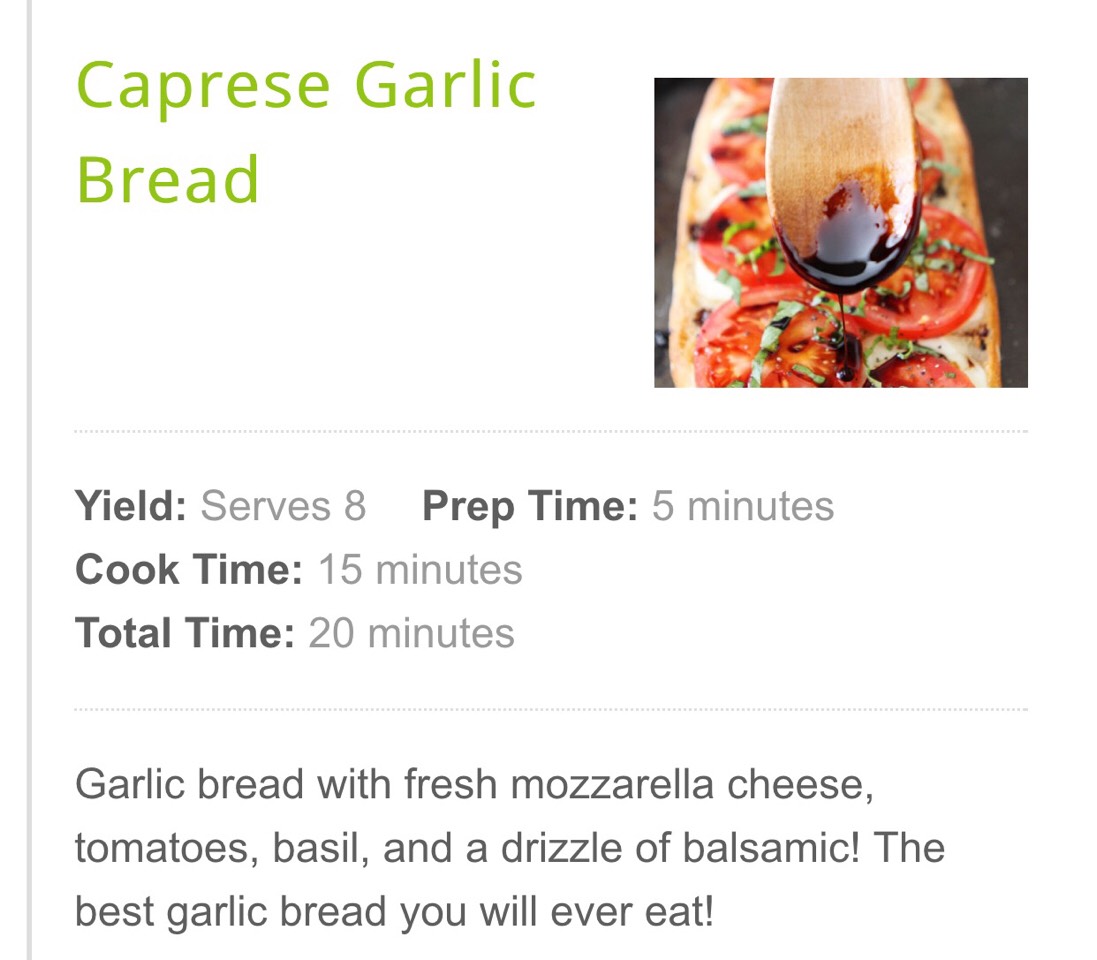 Caprese Garlic Bread
