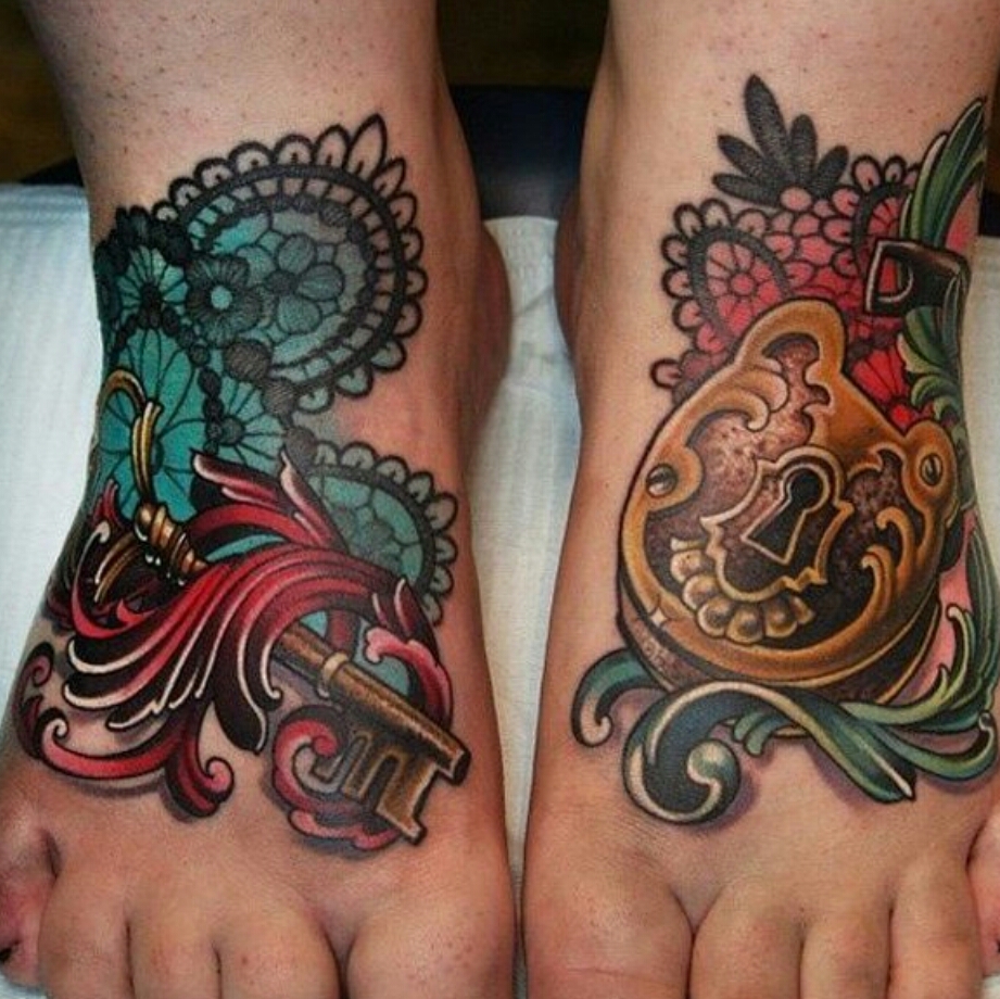    Lock And Key Tattoos!!!!