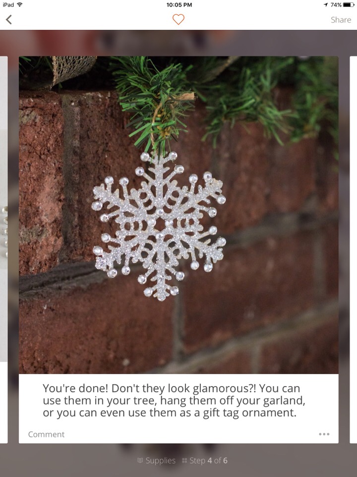 How To Make Sparkly Glitter Snowflake Ornaments! 😃❤️👍🏻