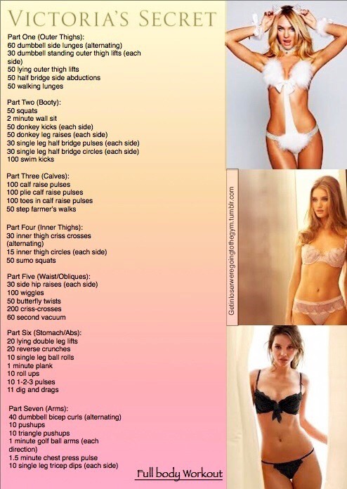 Victoria's Secret Angel Workouts 