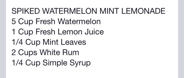 Spiked Watermelon Mint Lemonade ππ