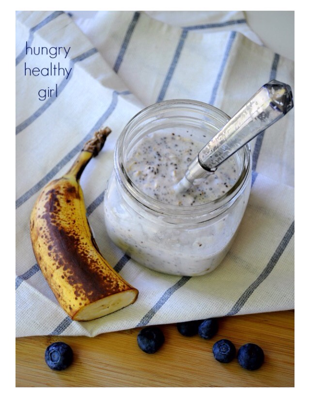 Blueberry Banana Overnight Oatmeal