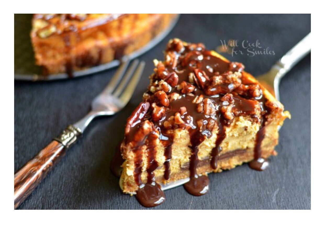 Pumpkin Chocolate Cheesecake