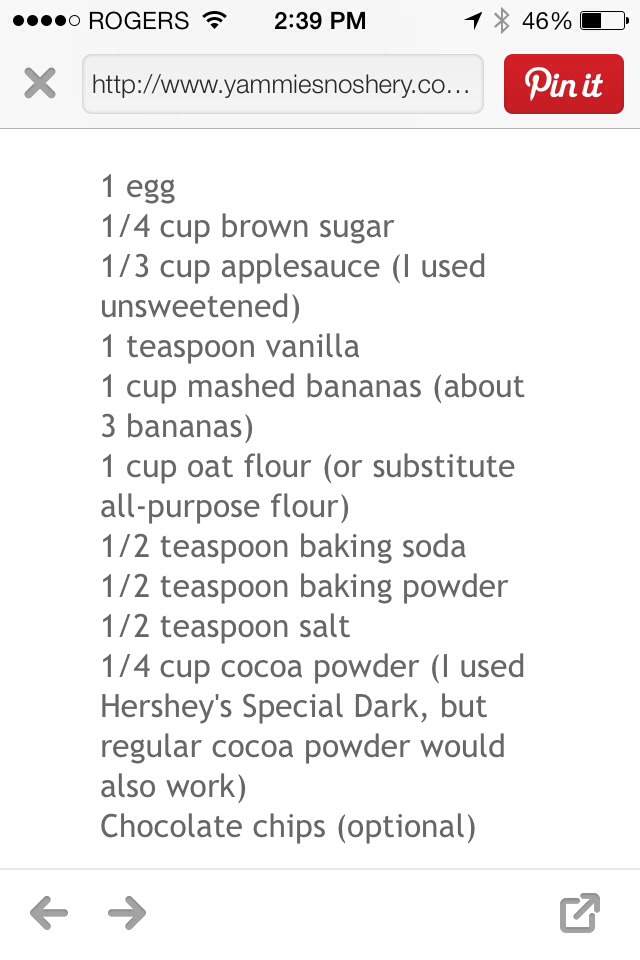 Double Fudge Banana Muffins. Only 100 Calories Each!!!