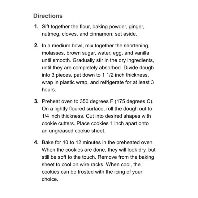 Gingerbread Cookies