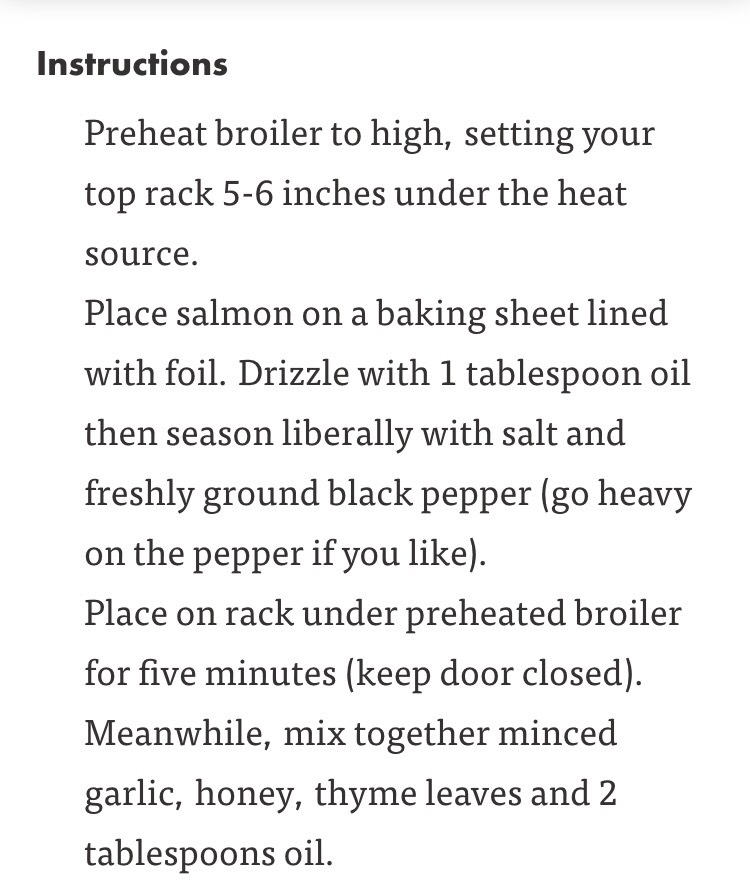 Broiled Salmon With Honey And Garlic!!