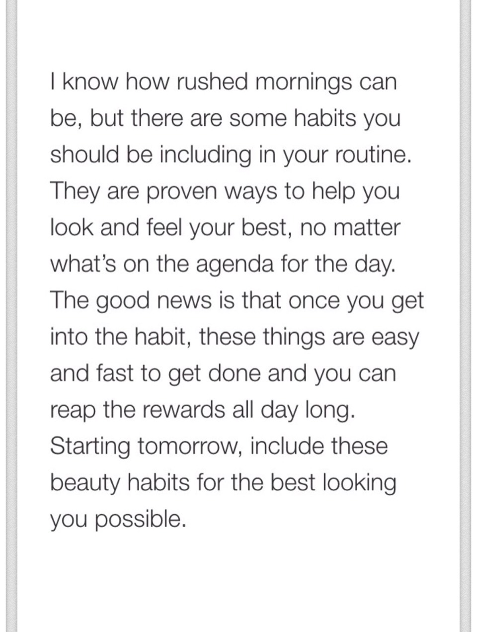 Morning Habits You Should Be Doing