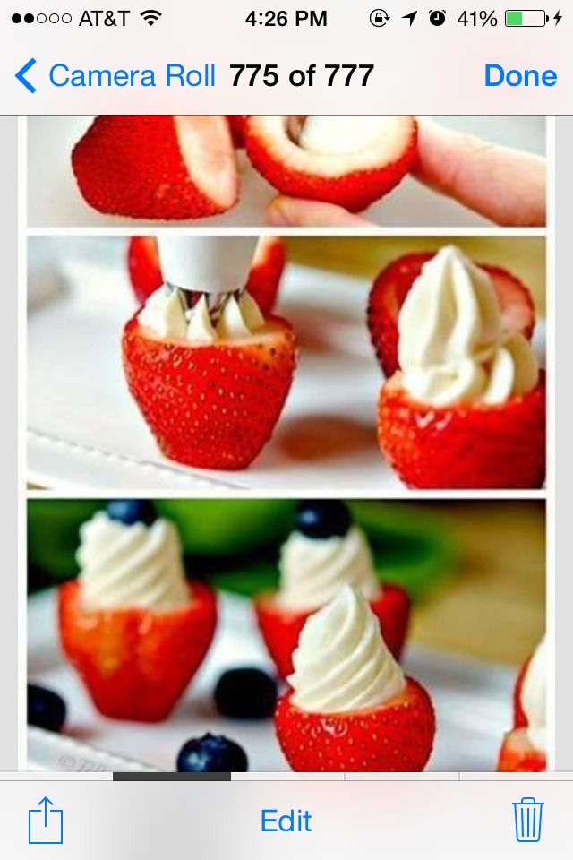 Cheesecake Stuffed Strawberries😋🍓🍓🍰✨