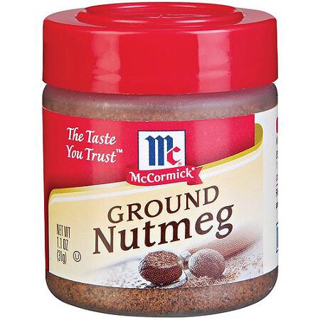 ...half a teaspoon of ground nutmeg...