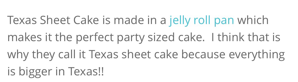 Texas Sheet Cake. Combination Of A Chocolate Cake And Brownie All In One. 😍