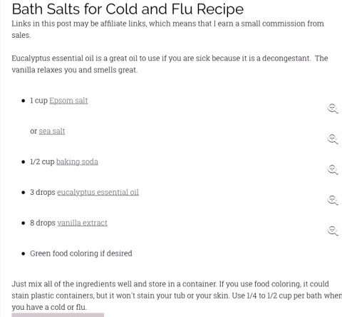 DIY Bath Salts For Cold And Flu All Natural 