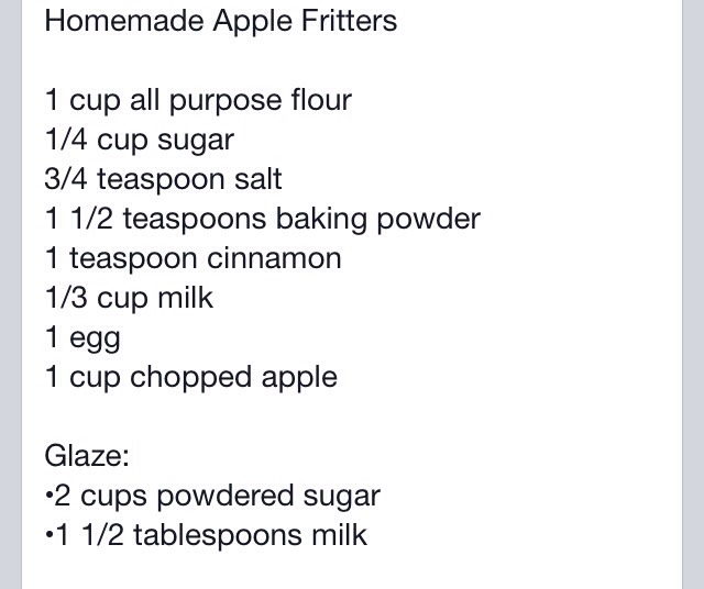 Homemade Apple Fritters.
