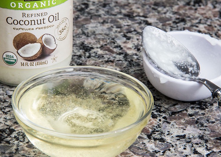 I actually tried it with the melted coconut oil because 1) the summer heat made it melt and i was too lazy to cool it and 2) i thought it would be easier to shave with since the clumps of coconut oil wouldn't get stuck in my shaver as easily as the hardened coconut oil would. (up to you c:)