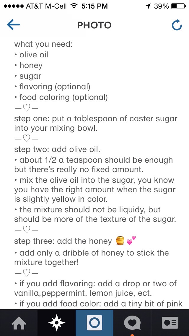 DIY lip scrub