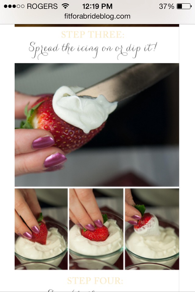 Birthday "Cake" Vodka-Soaked Strawberries With Cream! Yum