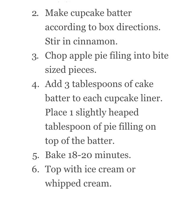 " Delicious Apple Pie Cupcakes"