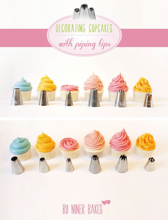 🎀💢Piping Tips For Your Cupcakes💢🎀