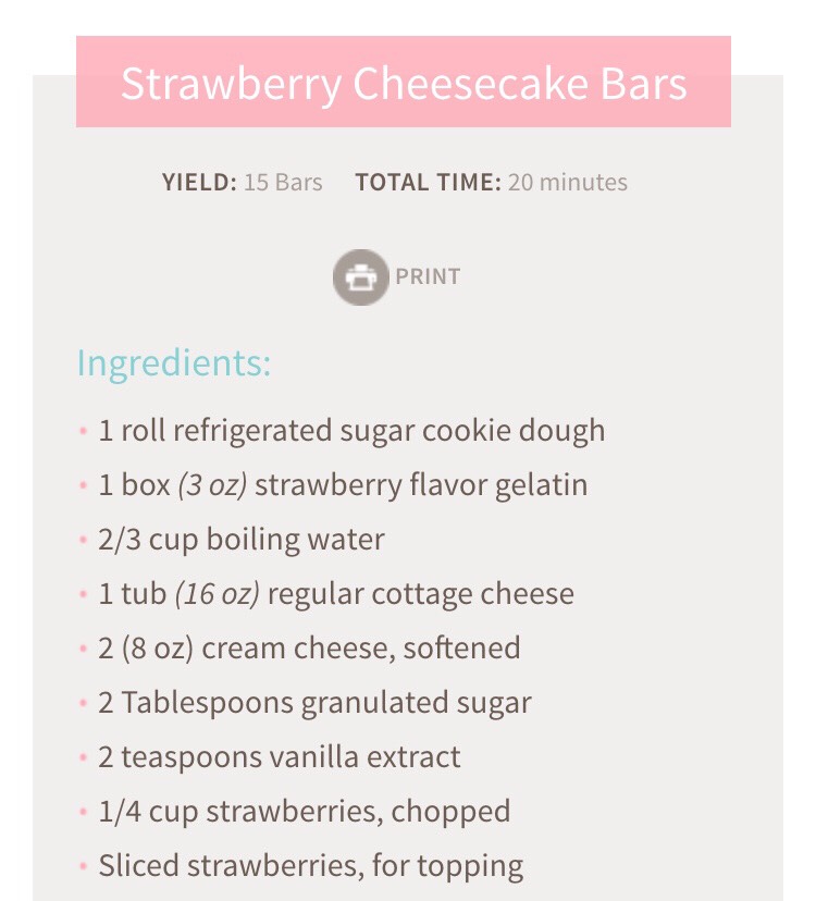 Strawberry Cheesecake Bars 🍰🍓