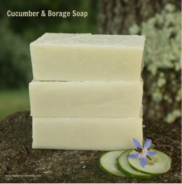 Cucumber borage soap.