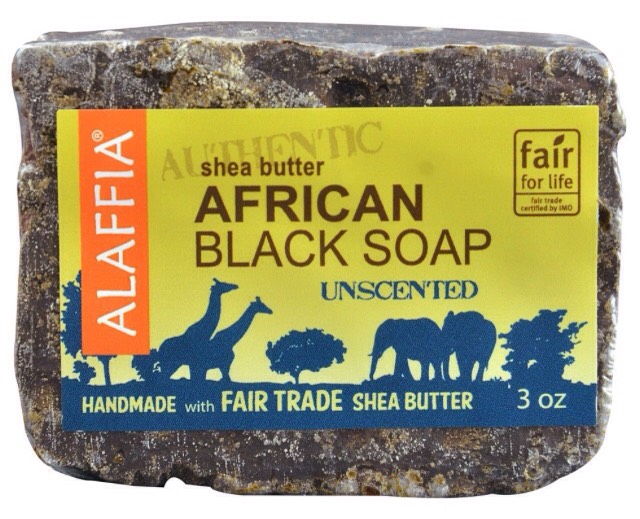 AFRICAN BLACK SOAP | This soap is the BEST soap for acne sufferers! It’s super gentle, non-drying, cleansing + effective.