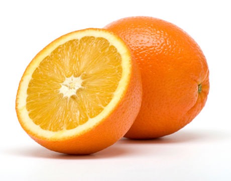1/2 of an orange 