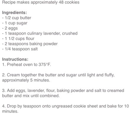 Victorian Lavender Cookies