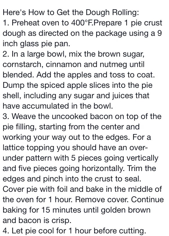 Bacon Apple Pie 