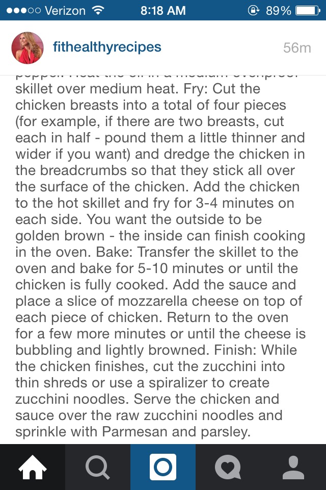20 Minute Healthy Chicken Parmesan 