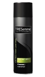 Then apply some hairspray to the area you just sleeked down