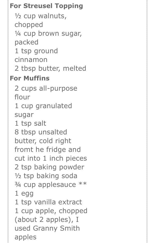 Apple Coffee Cake Muffins