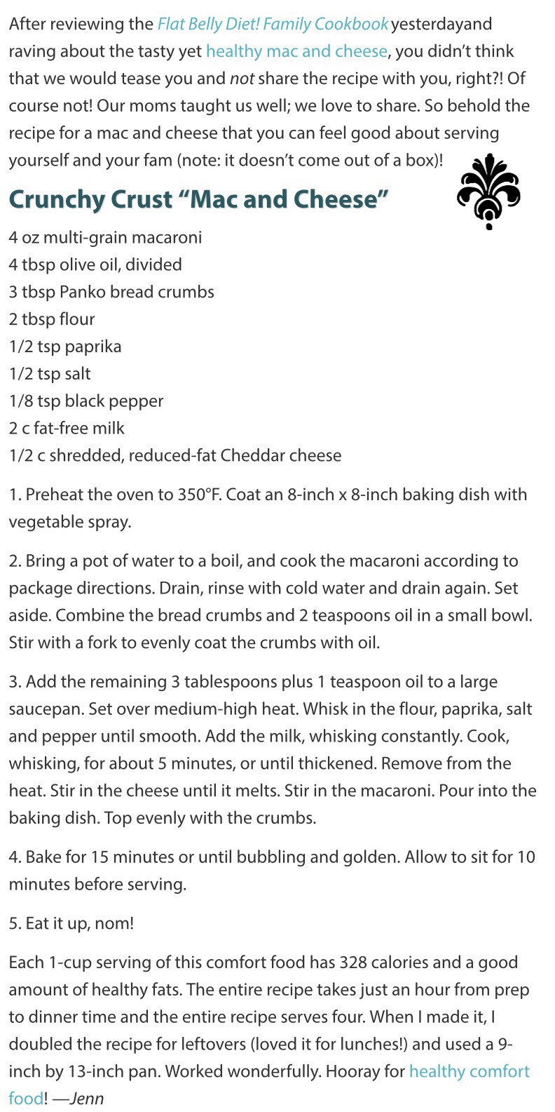 ❤️ A Healthier Mac And Cheese Option!! ❤️