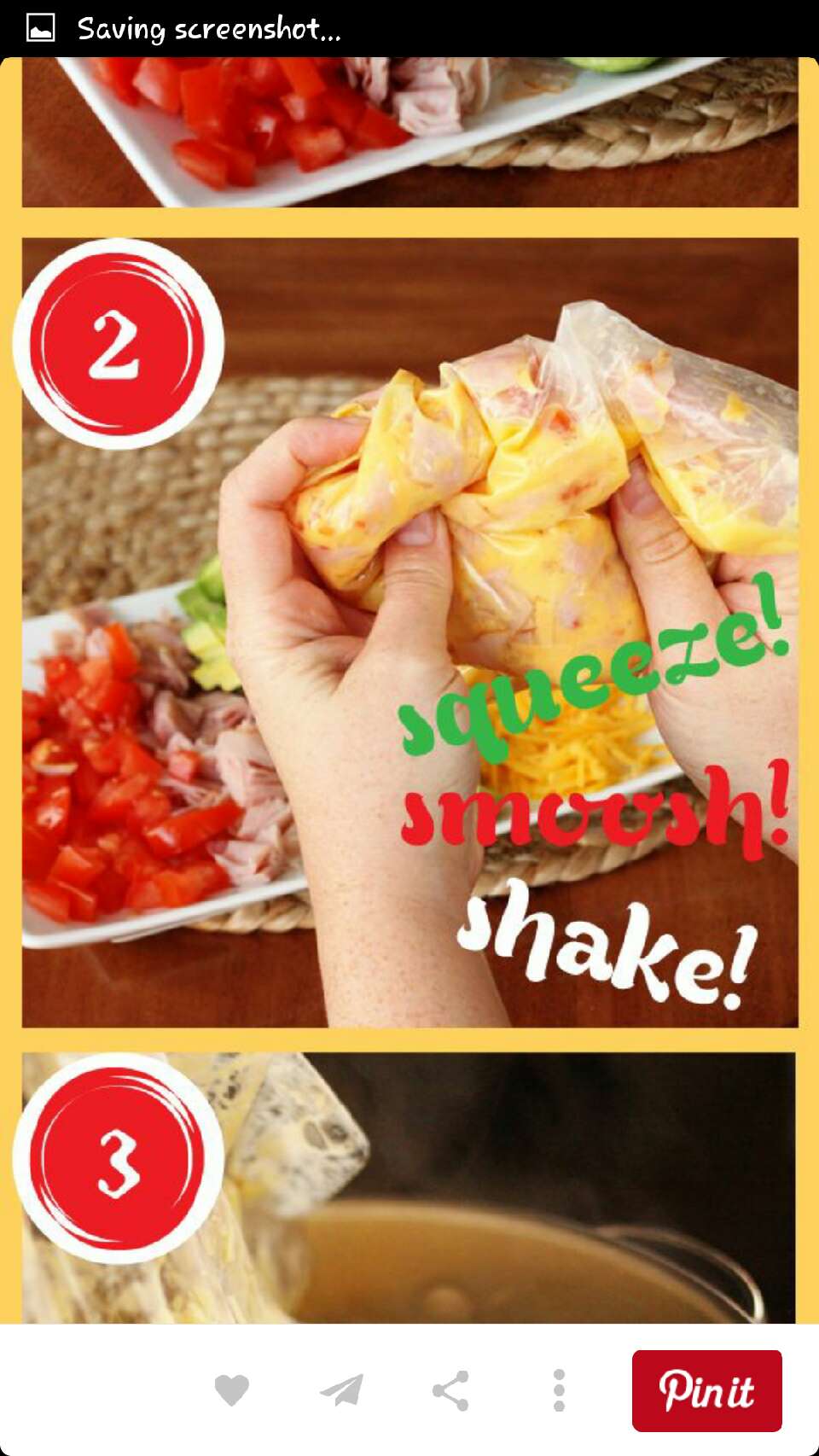 omlete in a bag