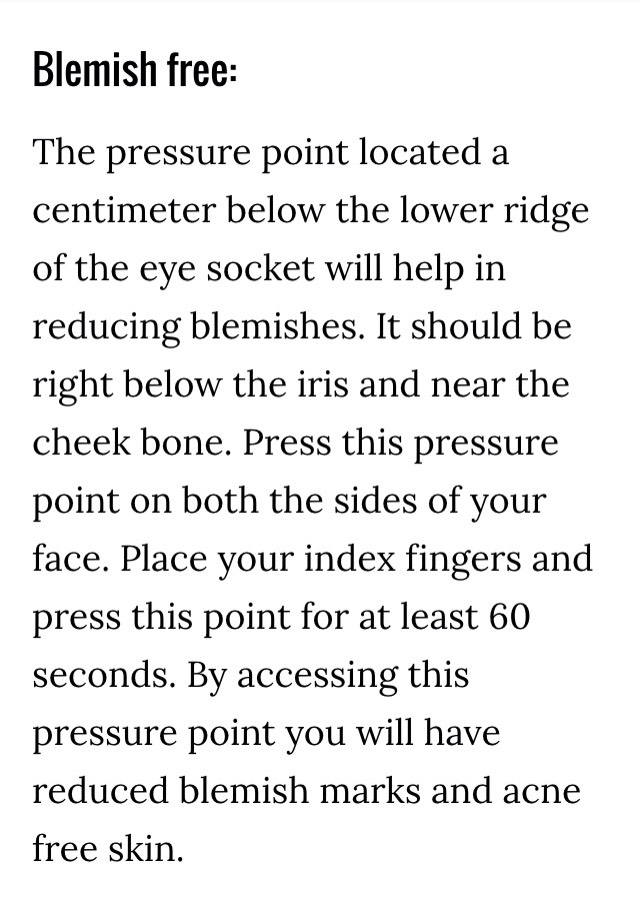 Pressing these points gives you CLEAR SKIN? 😱😱