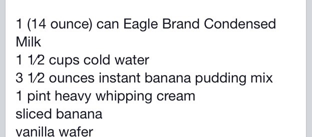 Banana Pudding