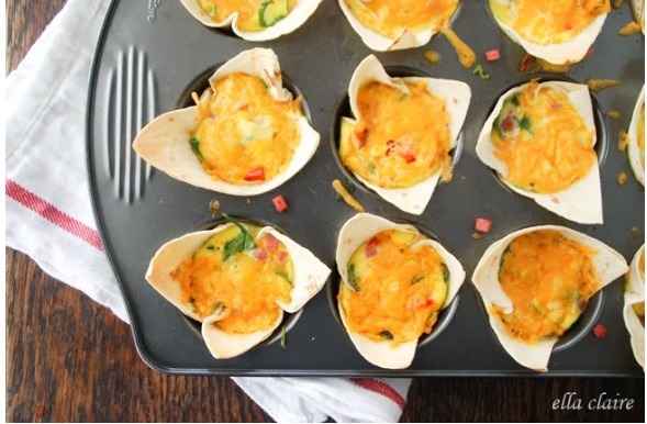 Breakfast Burrito Bites! Perfect Healthy Breakfast On The Go! 