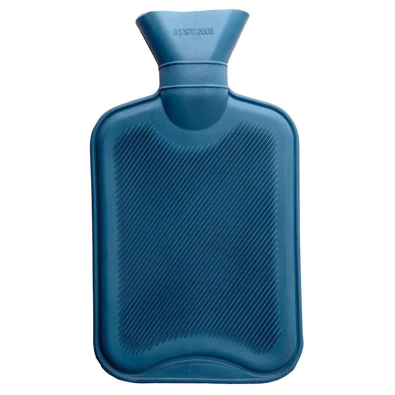 Fill your hot water bottle with water then put in the freezer for an hour