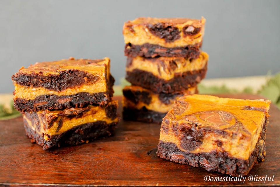 Pumpkin Cream Cheese Brownies 