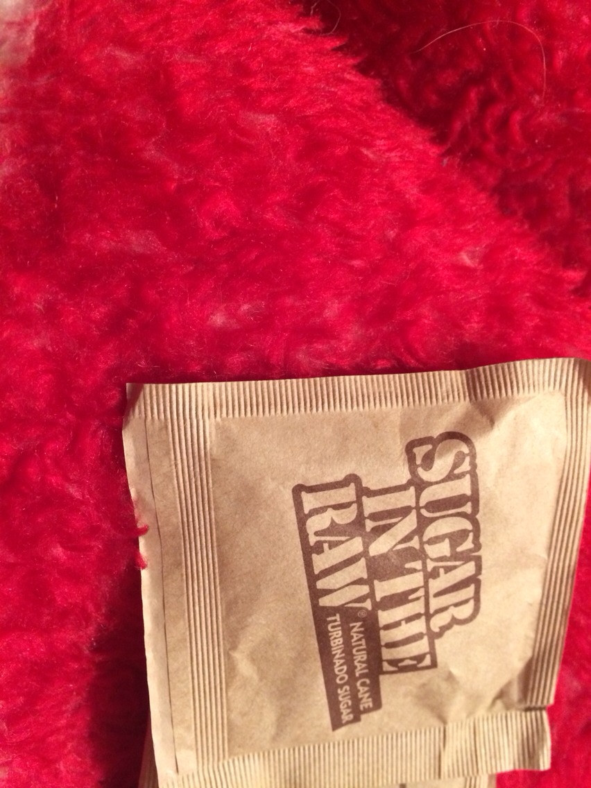 Put your sugar in your bottle. I used sugar in the raw. I used 5 packets.
