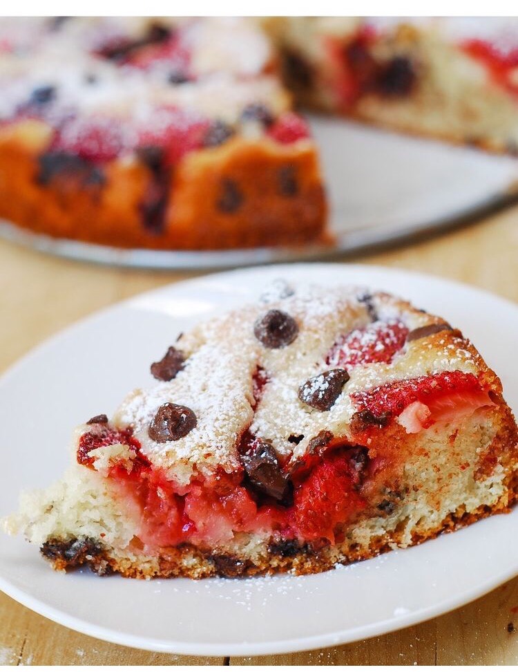 Strawberry Chocolate Chip Cake