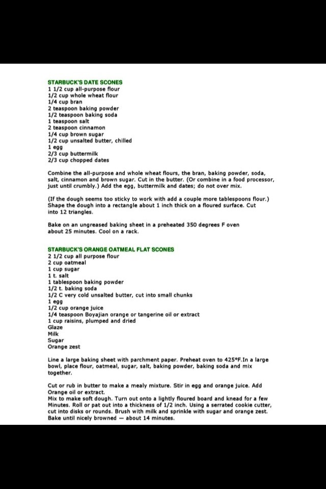 Every Single Starbucks Recipes