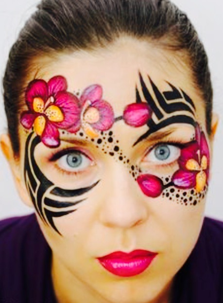 Have a girly tom boy dying for a facepaint on your hands? Make their dreams and wishes come true with this vintage look!