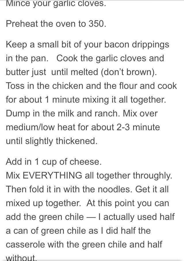Bacon Ranch Chicken Casserole Recipe 😍