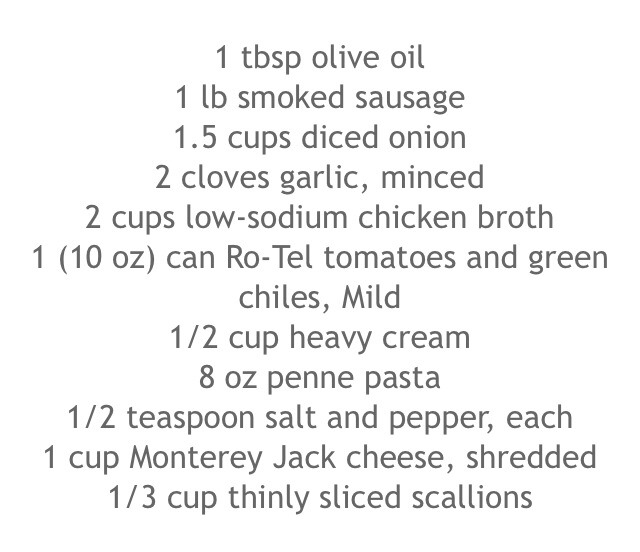 Spicy Sausage Pasta