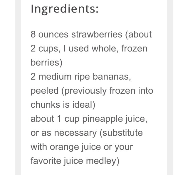Pineapple Strawberry & Banana Smoothie 