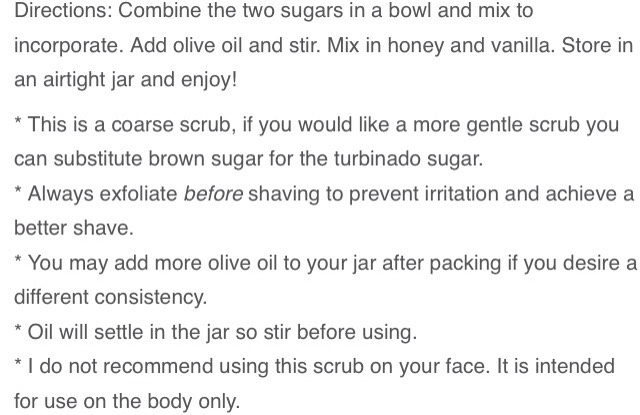Vanilla & Olive Oil Body Scrub! 💛
