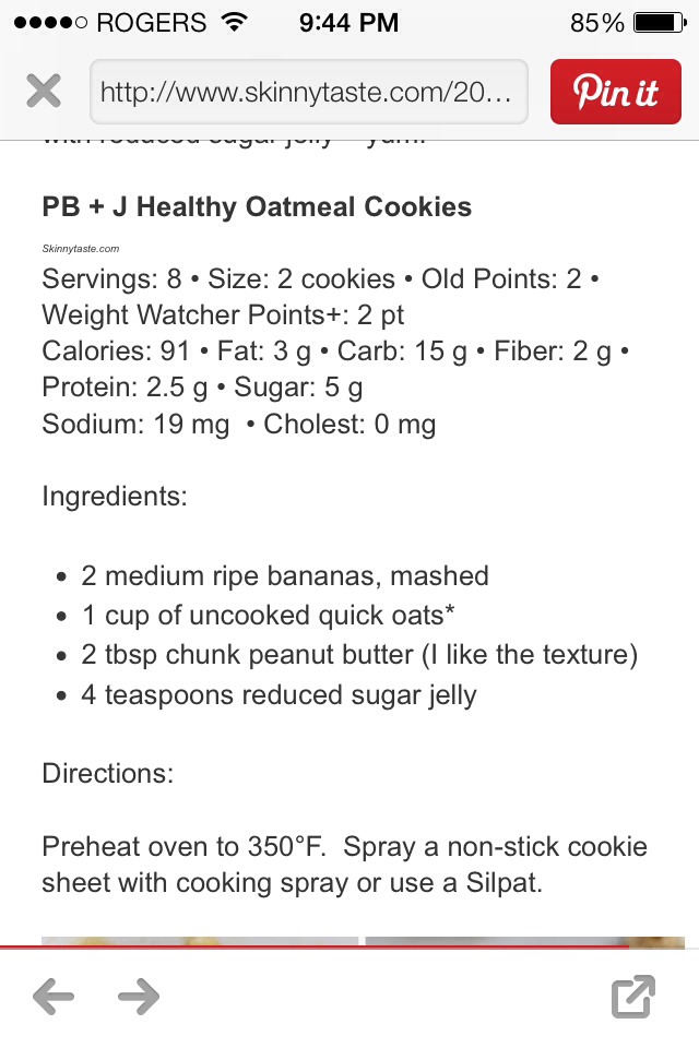 Super Simple Pb&J Oatmeal Cookies!