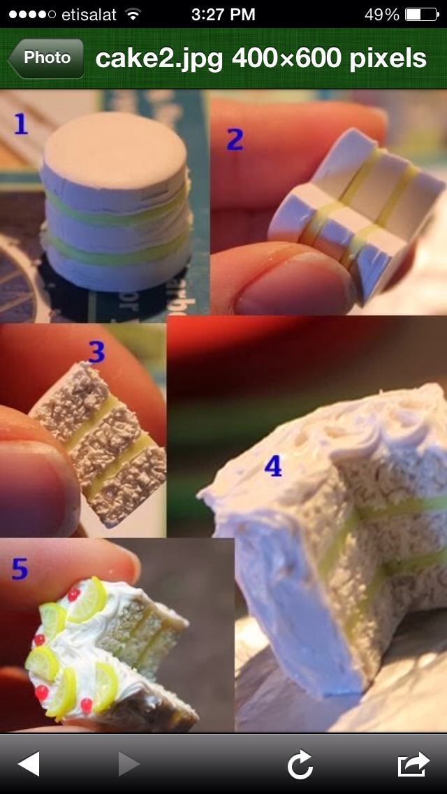 Diy Clay Mini Cake