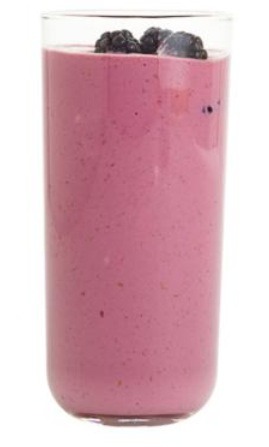 BLACK RASPBERRY-VANILLA SMOOTHIE
Blend: 
1 pint of blackberries
1/2 cup of raspberries
1 cup of vanilla yogurt
1 tablespoon of honey