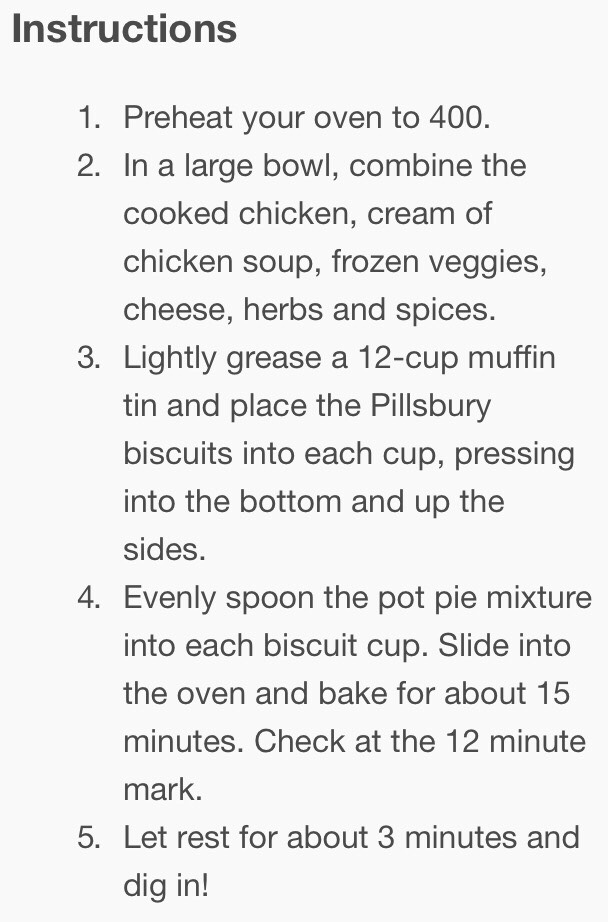 Chicken Pot Pie Cupcakes!! 